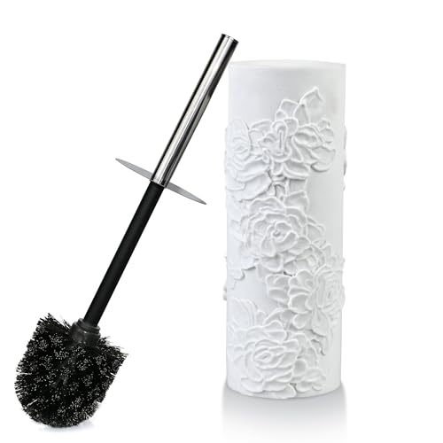 Image of Toilet Brush and Holder Set for Bathroom, Stylish and Durable Cleaning Tool with Modern Design, Compact for Efficient Cleaning