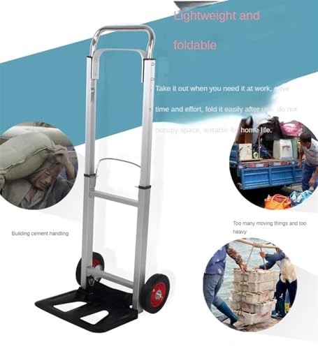 Diable pliable en aluminium avec poignée télescopique pour bagages - 6