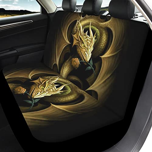 Tsvaga Waterproof Dragon Seat Cover For Car Gold Car Seat Buckle Cover Durable Universal Car Interior Seat Cover For Men Fit Most Car, Truck, Suv, Or Van #TOP1