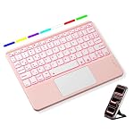 Vobafe – Vobafe Bluetooth Tastatur mit Touchpad, 7-farbiges Backlight