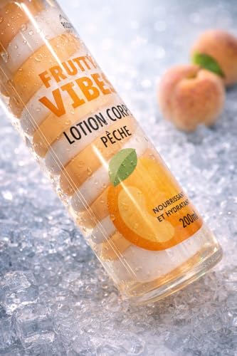 Lotion Corps Hydratante Pêche 200ml soin bicolore