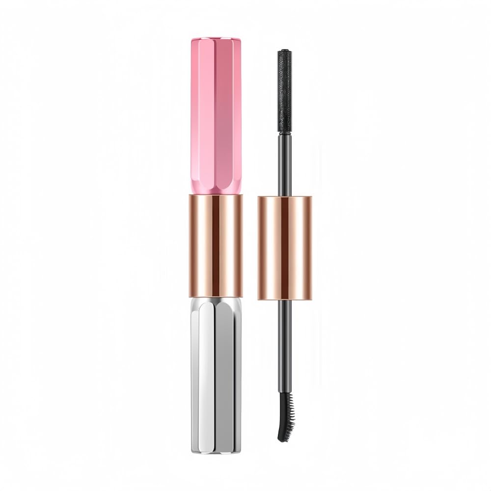 Dual-Ended Black Mascara for Short/Sparse/Lower Lashes, Separated Lashes, Waterproof, Long-Lasting, No Clumping, Gift (1pc)