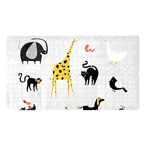 Tapis de douche antidérapant à ventouses et drainage 40x70