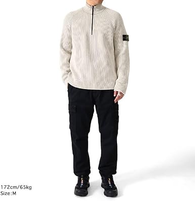 Amazon | [ストーンアイランド] ハーフジップ ニットセーター K2S15