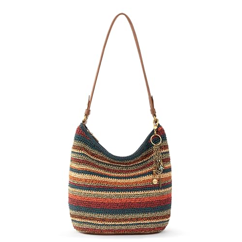 Image of The Sak Sequoia Hobo Bag - Hand Crochet Large Women's Purse for Everyday & Travel - Durable Handbag & Tote With Zipper Pocket