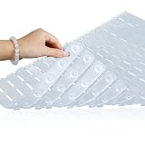SetSail Shower Mat, 23.7 X 15.5 Inches Bathtub Mat Non Slip with Suction Cups Tub Mat with Large Dra