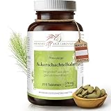 Ackerschachtelhalm Tabletten 570mg | 215 Tabletten Equisetum arvense | Top Premium Qualität aus Österreich | Vegane Tabletten statt Kapseln ohne Zusatzstoffe | Zinnkraut, Schaftheu, Katzenwedel