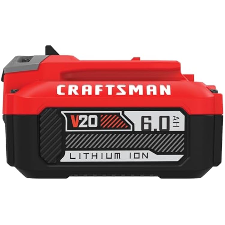 CRAFTSMAN 20V Battery and Charger Set, 4Ah and 6Ah Lithium Ion Batteries and 1 Charger, Cordless Tool Battery Packs (CMCB2046-CK)
