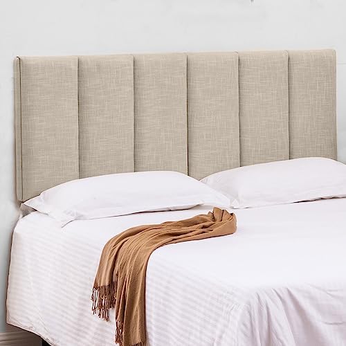 Haobo Upholstered Headboards Foldable Queen/Full Linen Panels with Height Adjustments