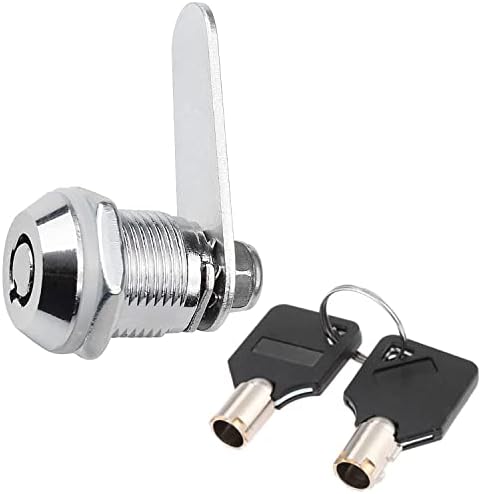 Litensh Thread Tubular Cam Lock 16mm, 5/8" Mailbox Lock Cabinet Cylinder Lock for Door Drawer Cupboard Letterbox with Keys Alike (1, 16mm)