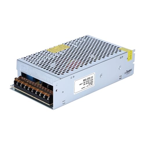 FCARUMIQP Fuente de alimentación conmutada for microondas frecuencia Variable MS-250-12 (250 W, 12 V, 20,8 A, 1500, 1 Unidad)
