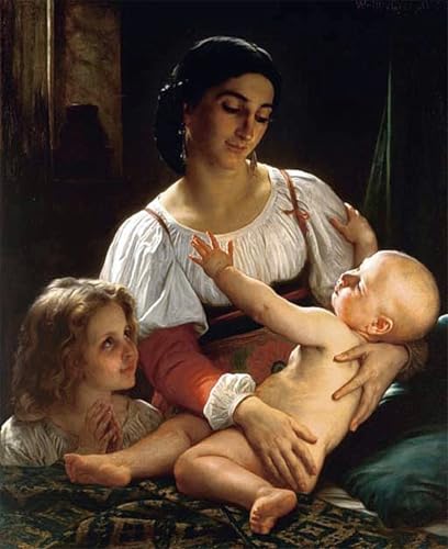 Impression sur toile Bouguereau de SERENDIPITP tableau de maître 60x90