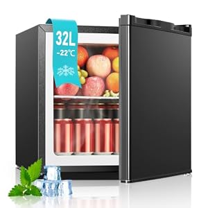 FOHERE 32L Mini Small Freezer Small Table Top Fridge Energy Efficient