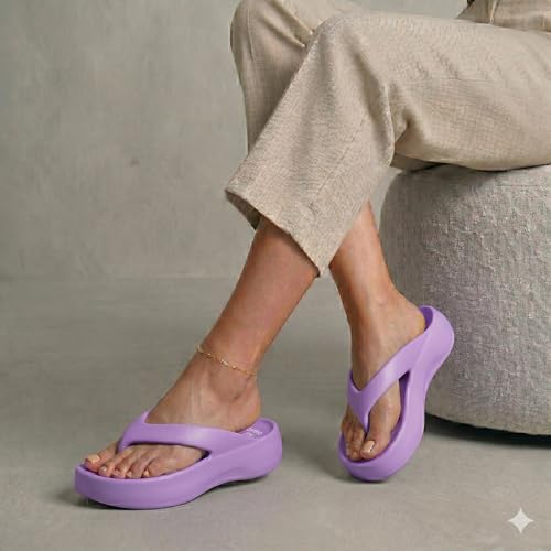 Image of ORTHO JOY Orthopedic Slippers for Women | Soft Cushioned EVA Flip Flops with Arch & Heel Support | Lightweight Anti-Slip Comfort Footwear for Daily Wear, Indoor & Outdoor