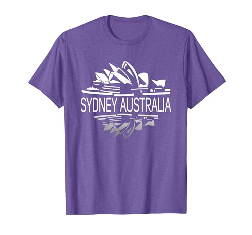 Sydney Australia Opera House T-Shirt, Men, Purple Heather, Large