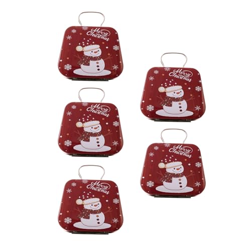Boîtes à bonbons de Noël en fer blanc pour table festive