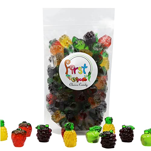 Firstchoicecandy 3D Gummy Fruit Juicy Candy (Assorted Fruit, 2 Pound (Pak Of 1)) #TOP1