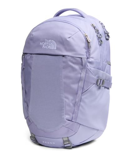 Image of The North Face Women's Recon Everyday Laptop Backpack - Commuter Travel Bag, 18 inch Laptop Sleeve, Water-Repellent, Pale Plum Light Heather /Pale Plum, One Size