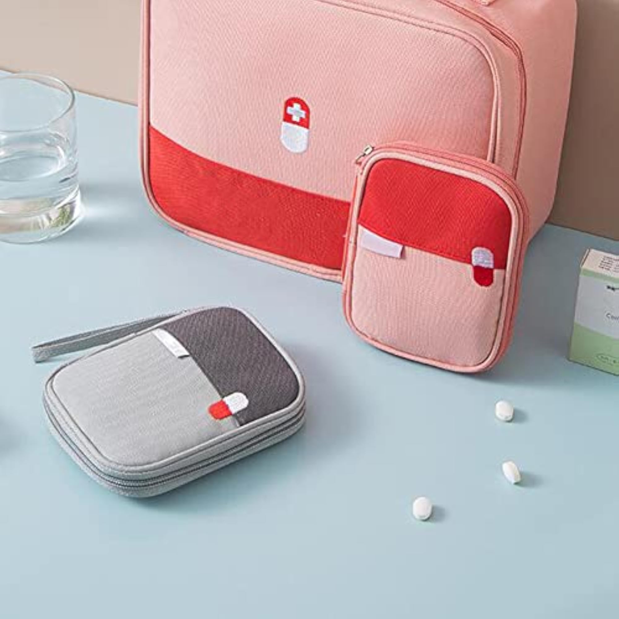 Portable Travel Medicine Bag, Emergency Storage Bag