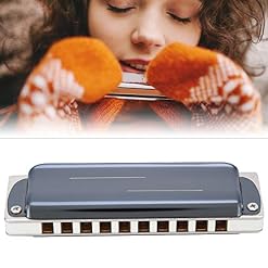 Dilwe Blue BB Key Harmonica Professional 10‑Hole Mouthorgue Instrument de Musique Accessoire Harmonica Instrument… - Les Beatles, Paul McCartney, John Lennon, RIngo Starr, George Harrison Dilwe Blue BB Key Harmonica Professional 10‑Hole Mouthorgue Instrument de Musique Accessoire Harmonica Instrument… – Image 6
