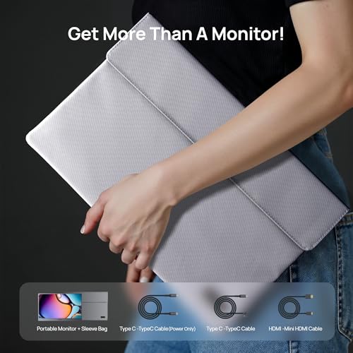 ARZOPA 16.1'' 180Hz 2.5K Portable Monitor, 2560x1440 QHD 107% sRGB Kickstand Portable Gaming Monitor with HDR, Ultra Slim, Eye Care, External Second Screen for Laptop, PC, PS5, Mac, Xbox-Z3FC by ARZOPA - Image 5
