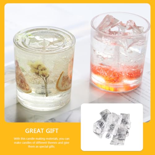 Cera transparente para hacer velas caseras DIY con este material natural Cabilock en bolsa 6
