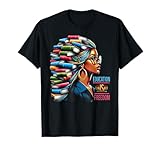 Black History Education is Freedom Books Teacher Women Girls T-Shirt