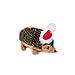 ZippyPaws - Holiday Hedgehog Plush Squeaky Dog Toy, Christmas Pet Gift - Small
