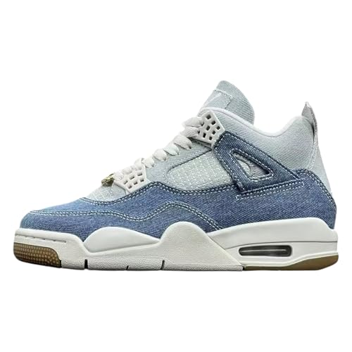 Sail/Gum Light Brown/Worn Blue Jordan 4 Retro Sneaker