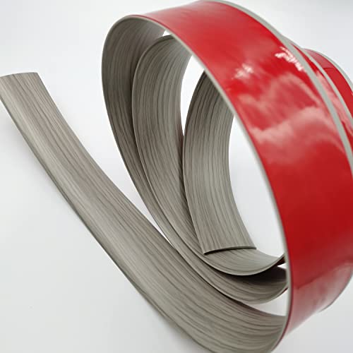 Zeyue Transition Profile Floor Cover Strips Flooring Transition Strip Vinyl Door Bar Floor Edge Trim Laminate Floor Joining Strip Floor Strip Floor Bar Flat Divider Strip (4Cm, Grey Wood Grain) #TOP4