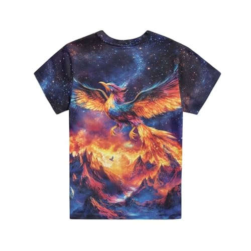 Image of WELLFLYHOM Kids Tshirts Girls Boys Short Sleeve Crewneck Tees Shirts Casual Sport Pullover Tops Size 3-16 Years