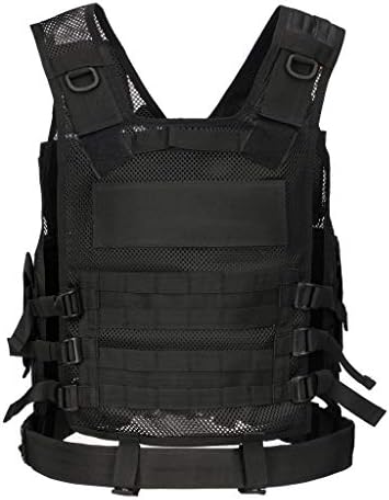 Jipemtra Tactical Airsoft Vest for Kids Outdoor Molle Breathable JPC Vest Game Protective Vest Adjustable Modular Chest Set Vest CS Field Vest Training Vest