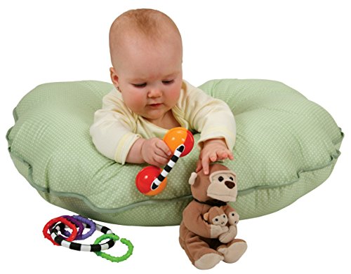 Leachco Cuddle-U Basic Nursing Pillow and More, Sage Pin Dot - Thumbnail 3