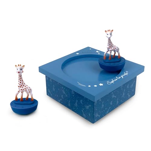 Trousselier 95063 Carillon Con Figurine Magnetiche - Dancing Music Box, 19 X 10,5 X 13 Cm, Multicolore (Giraffa Sophie Notte ) - 4
