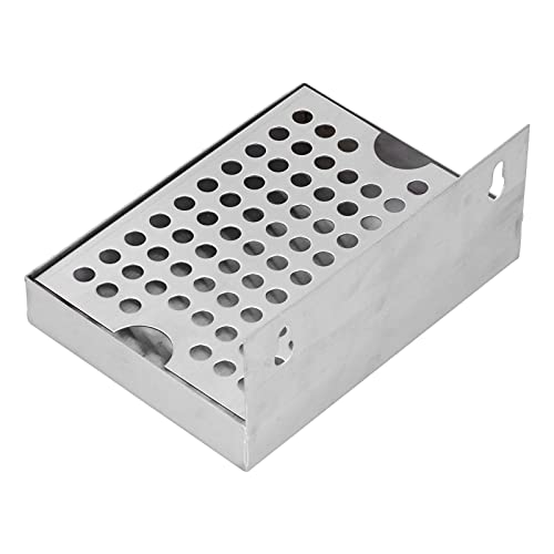 Wandmontierter Edelstahl-Grill, Bierabtropfschale Im Lieferumfang Enthalten, Manuelle Entleerung, Wein, Kaffeefarbe, Edelstahl 304, 15,4 X 11,2 X 6,7 Cm