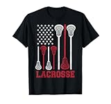 Lacrosse American Flag Lax Men Women Boys Girls Gifts T-Shirt