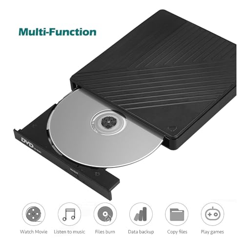 Lecteur DVD externe Type-C pour ordinateur portable sans lecteur interne