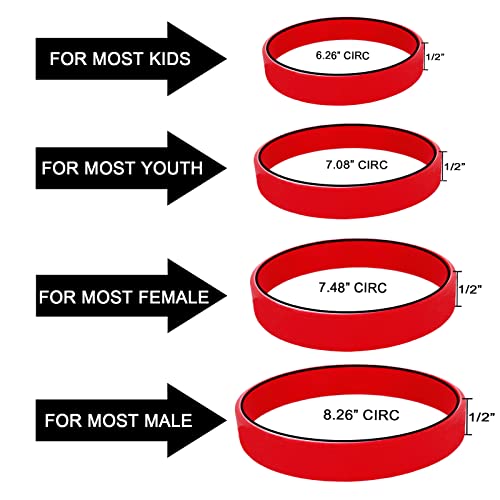 Custom Silicone Wristbands Bulk 1/5/25/50/100 Ct Personalized Rubber Bracelet Customizable Silicone Bracelets For Events Support Fundraisers Awareness,Kids Men Women,7.48",Blue #TOP2