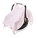 aden by aden + anais Car Seat Canopy 100% Cotton Muslin, Briar Rose - Washed Heart