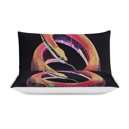 Ropa de cama infantil de serpiente animada con funda nórdica de microfibra 4