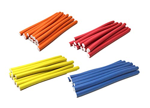 9.5” Soft Foam Curler Hair Rollers Twist Flex Rods – 12 Pack #TOP21