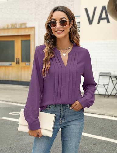 Image of Blooming Jelly Women's Long Sleeve Blouses Dressy Casual Business Work Tops