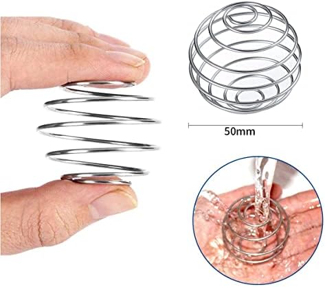 Wancala Stainless Steel Bottle Mixer Ball - 2 PCS Blender Whisk Protein Shaker Ball, Wire Whisk Ball by Pure Source Nutrition (A-32)