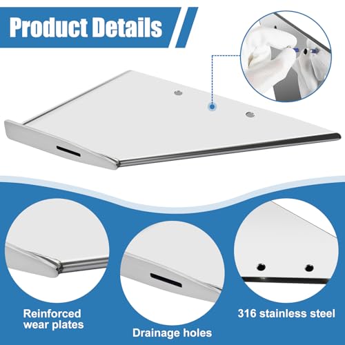 ONTISIV 27031 Stainless Steel Skeg Guard Skeg Repair Kit for Mercury Mercruiser Alpha I Generation II 1991-Present,Against Ramp Dragging Wear and Tear Fix Damaged Skeg by ONTISIV - Used condition - Image 6