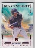 Baseball Trading Card 2025 Panini Boys of Summer Red #23 Kaelen Culpepper EX/NM 59/175 Twins