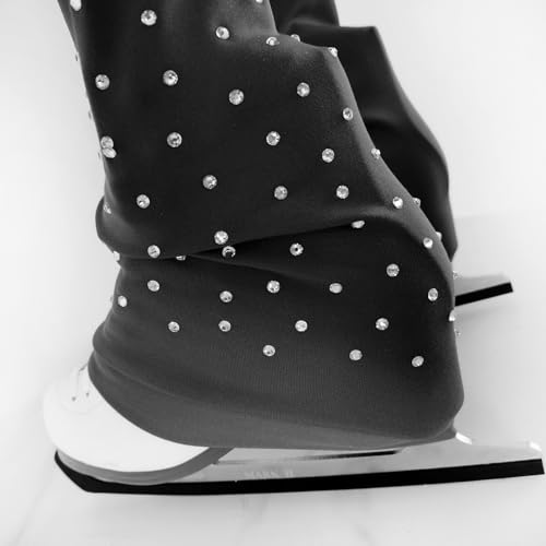 JoyCan Calça de patinação, roupa de treino respirável para patinação artística e dança no gelo, Pret