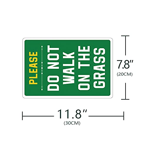 Do Not Walk On Grass Metal Sign Yard Outdoor Wall Decor Iron Painting Decor #TOP1