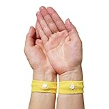 L-park リストバンド バンド 蒸れにくい素材使用 重量 軽減 フリーサイズ 2本セット 【全12色】(イエロー)