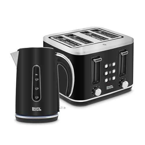 Morphy Richards Motive Kettle and Toaster Set (Black)