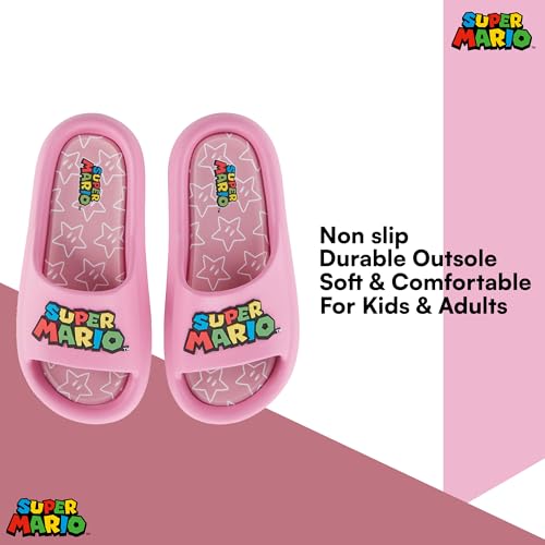 Nintendo Ladies Mario Peach Slide - Super Mario Shoes - Mario, Luigi, Kirby and Donkey Kong Comfort Slide Sandals2